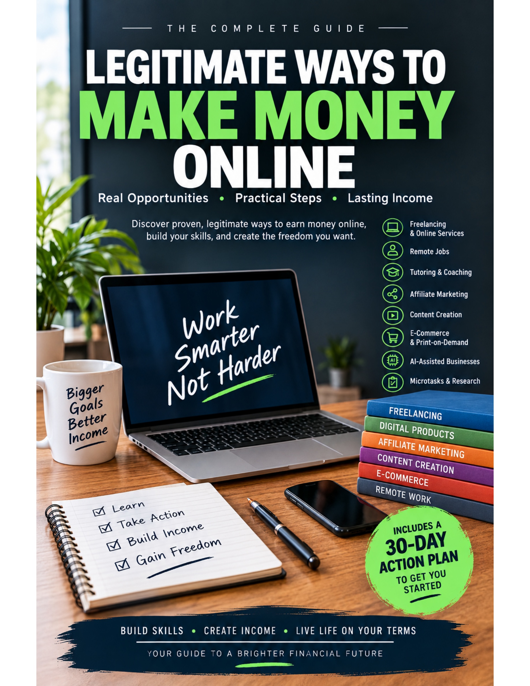 Cover of Legitimate Ways to Make Money Online by Dedrick Logan